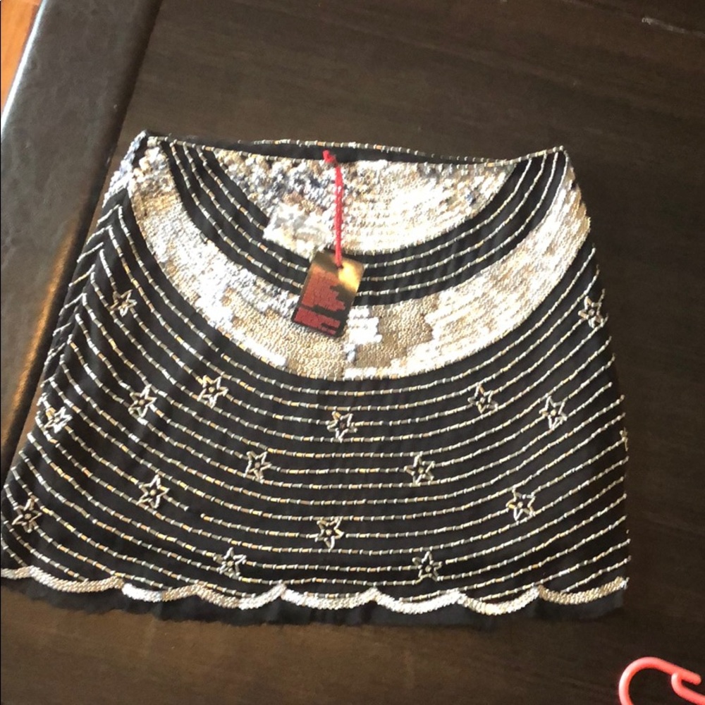 Raga embellished lined skirt with side zip